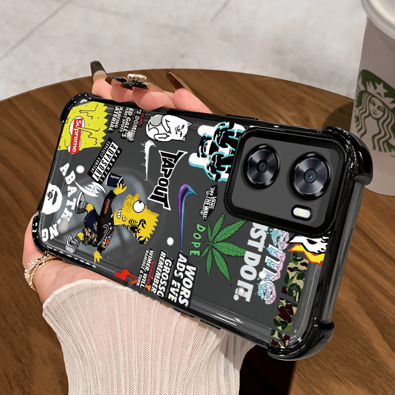HPเคสโทรศัพท์สําหรับOPPO A77s A57S A57E A57 2022 A77 2022 กรณีStreetwearป้องกันการล่มสลายจากความสูงถ