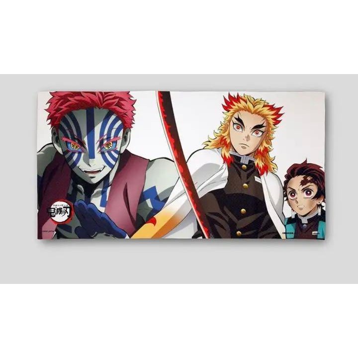 【Direct from Japan】Bandai Akaza ผ้าเช็ดตัวรูปนักฆ่าปีศาจ Rengoku Akaza【Japan Exclusive】