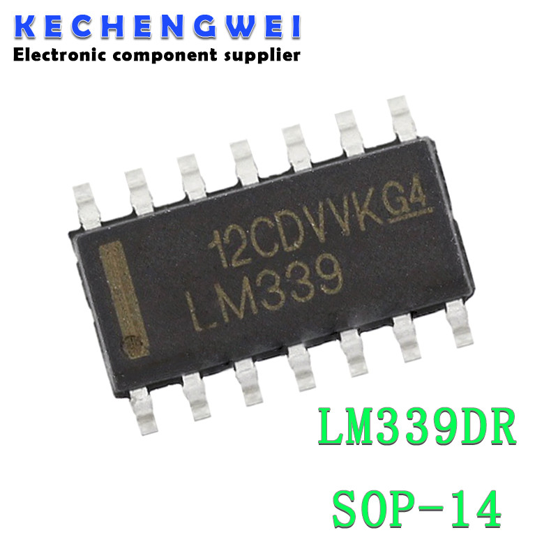 10PCS LM339DR SOP14 LM339 SOP LM339DT SMD LM339DR2G SOP-14 339DR IC ใหม่และต้นฉบับ