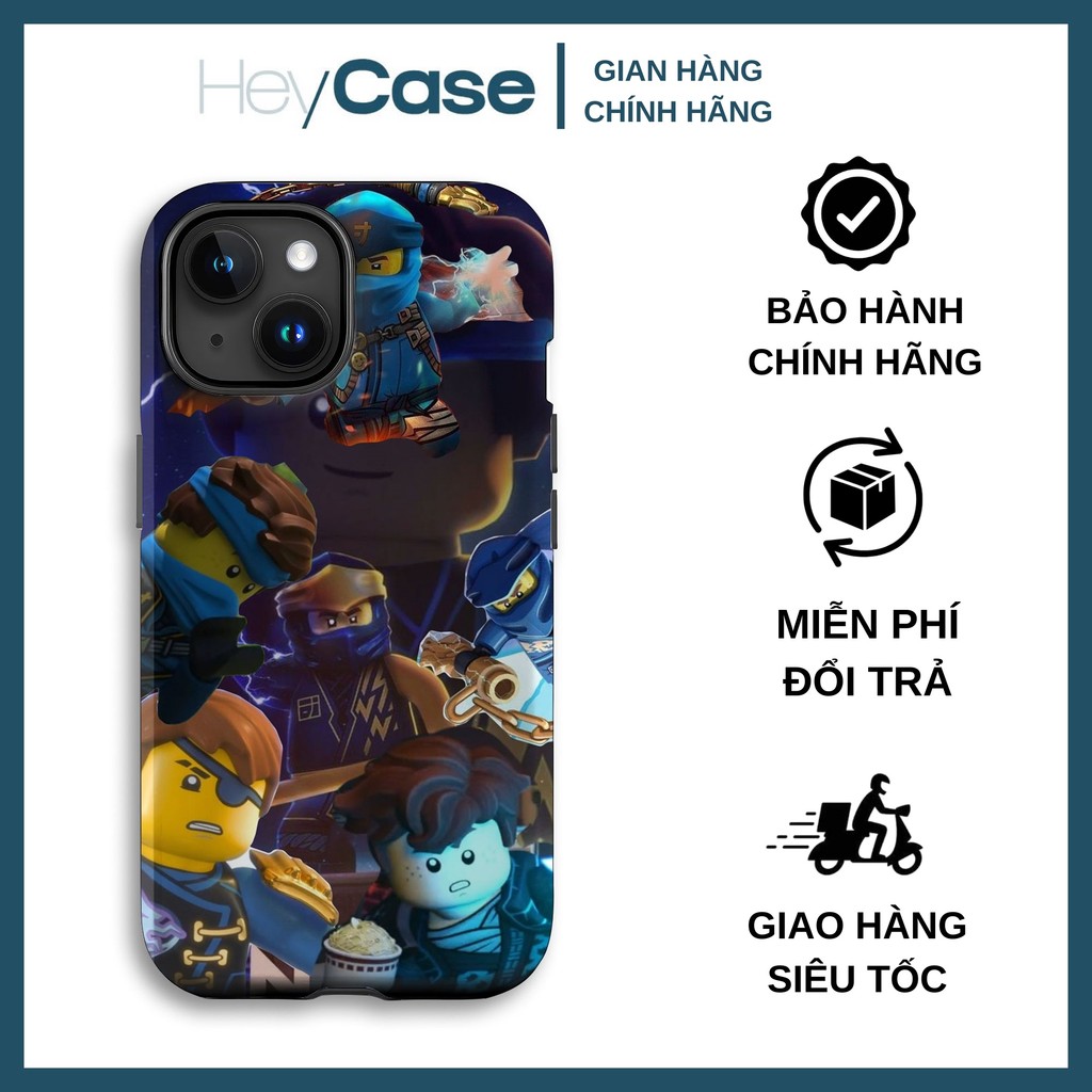 เคสไอโฟน Lego Ninjago สําหรับโทรศัพท์รุ่นล่าสุด เคส TPU ขอบสี่เหลี่ยม