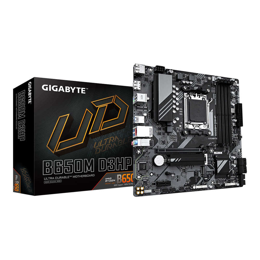 MAINBOARD (เมนบอร์ด) GIGABYTE B650M D3HP (REV. 1.0) - AMD SOCKET AM5 DDR5 MICRO-ATX \\
