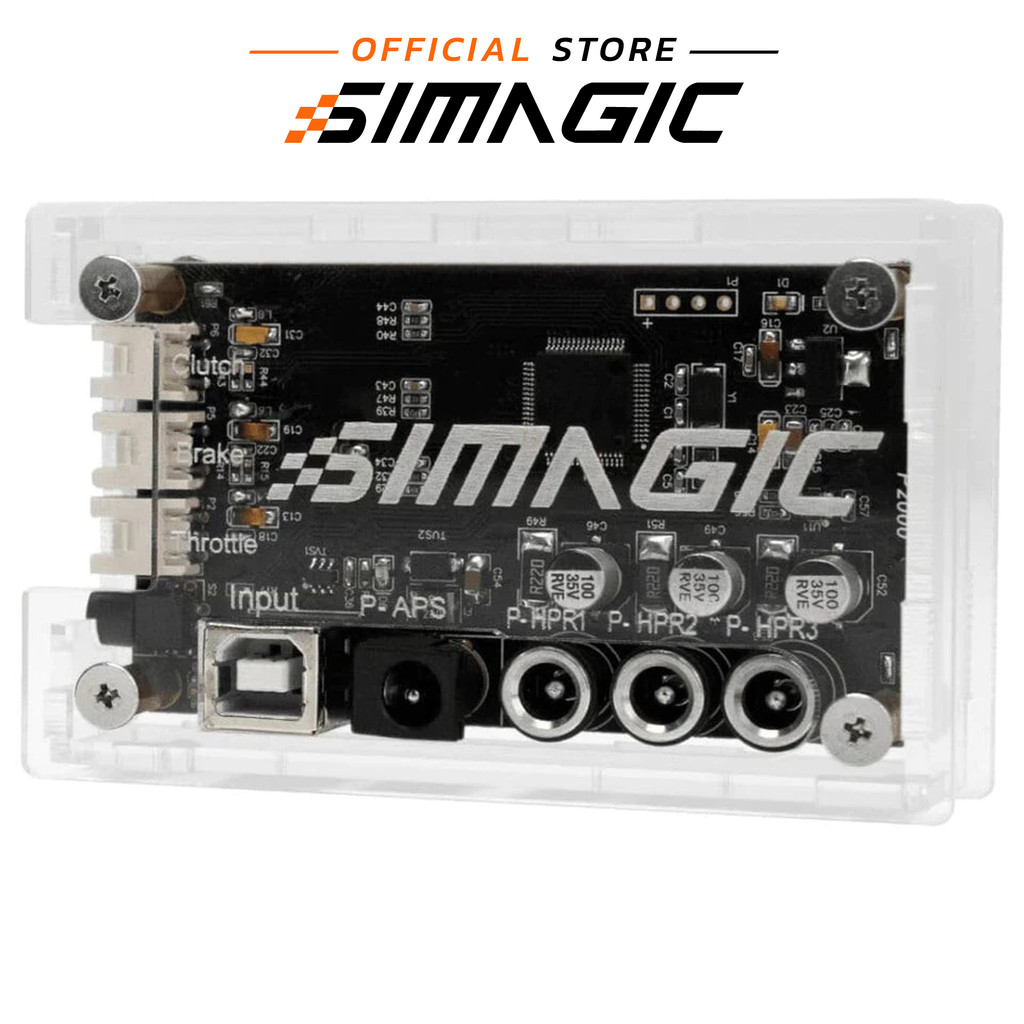 Simagic P2000 Haptic Enabled Pedal Controller Box - กล่องควบคุมระบบ Pedal รองรับ Haptic [ประกันศูนย์