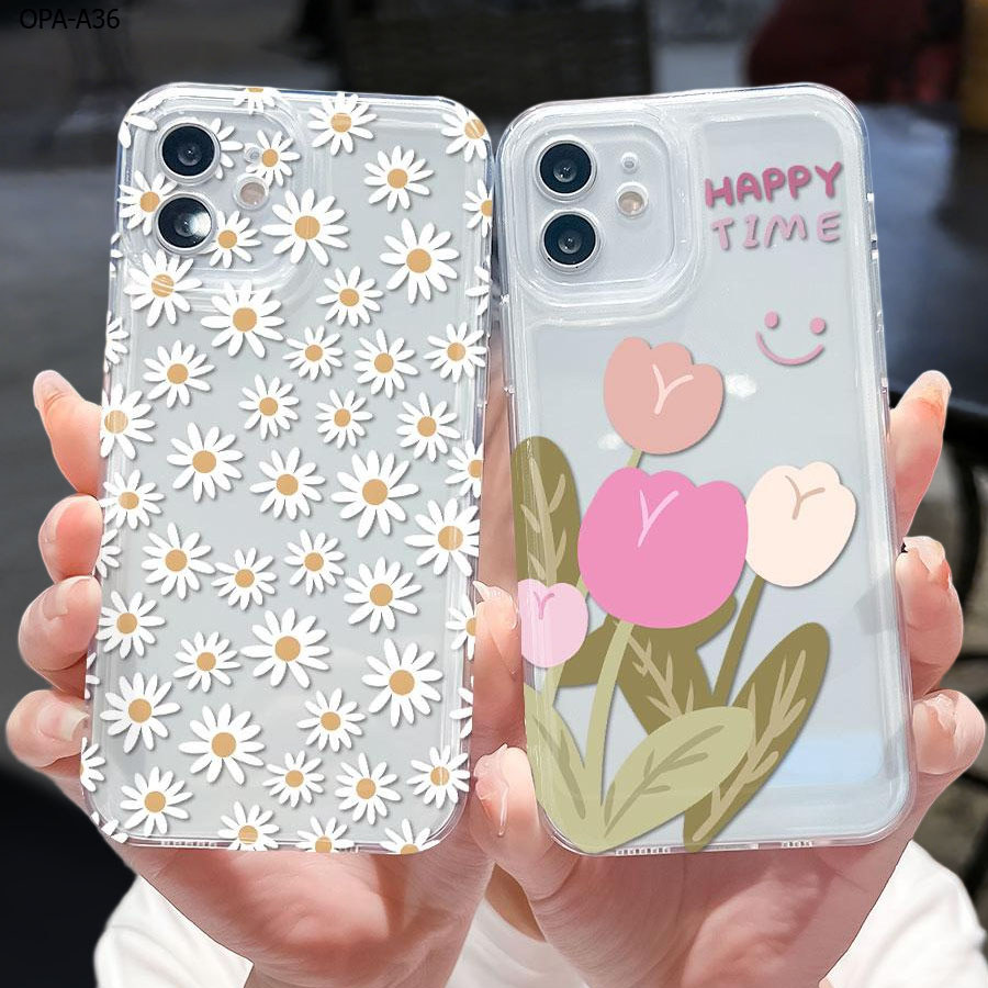 โปร่งใส เคส For OPPO A98 A95 A92 A79 A78 A77S A76 A74 A72 A58 A57 A54 A53 A33 A52 A36 4G 5G เคสออปโป้ TPU เคสนิ่ม TK