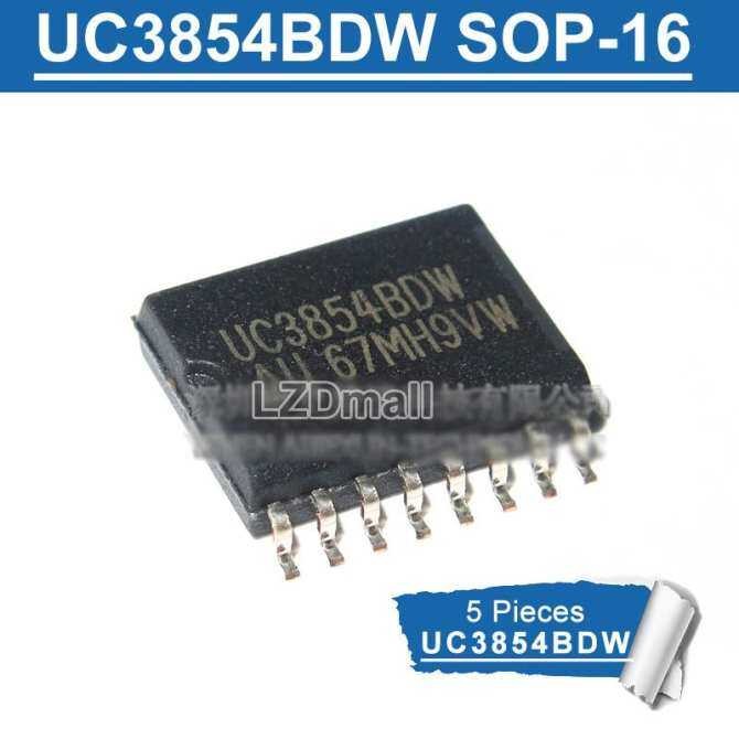 5pcs UC3854BDW SOP-16 UC3854 SOP16 UC3854B UC3854DW SOP SMD ขั้นสูง High-Power Factor Preregulator ใ