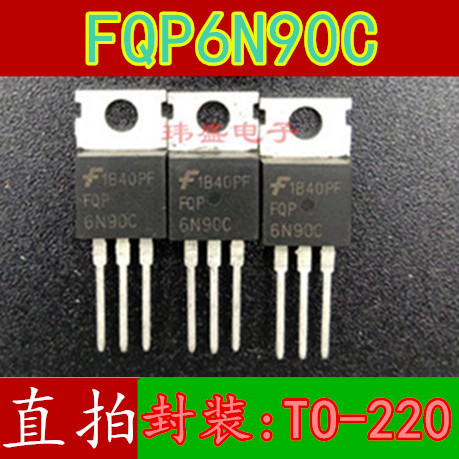 2PCS ยี่ห้อใหม่ FQP6N90C FQPF6N90 6N90 TO-220 DIP MOS Field Effect Management โดยตรงยิง