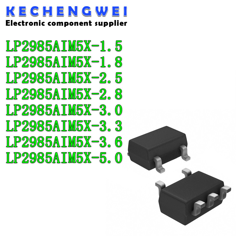 10PCS LP2985AIM5X-3.3 SOT23-5 LP2985AIM5X LP2985AIM5-55 1.5 1.8 2.5 2.8 3.3 3.0 3.6 5.0 3V 5V SOT LP