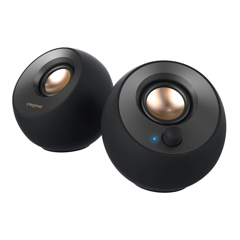 SPEAKER (ลำโพง) CREATIVE PEBBLE V2 USB TYPE-C (BLACK) //