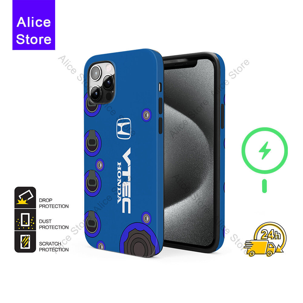 Honda D15B7 VTEC JDM เครื่องยนต์เคสโทรศัพท์สําหรับ iPhone 17 Pro Max / iPhone 16 Pro Max / 15 / 14 /