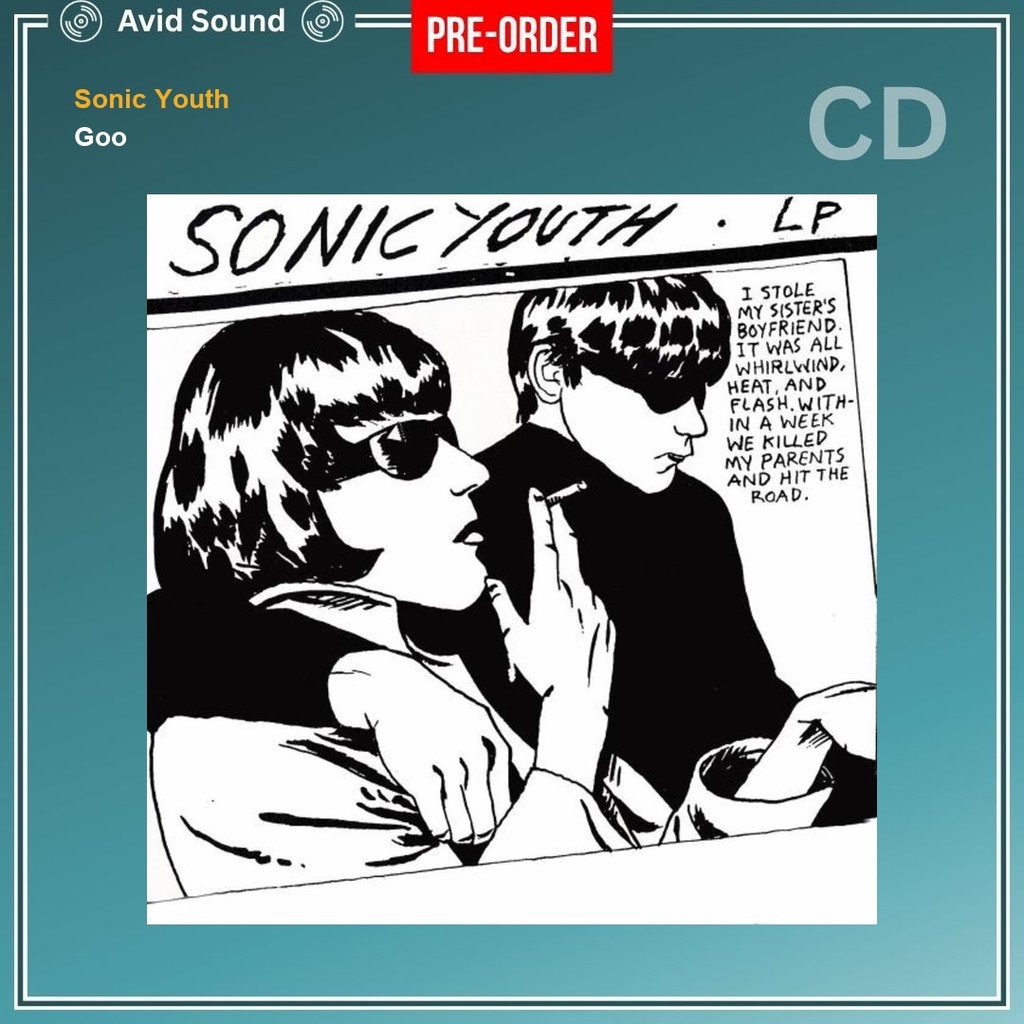 Pre-Order CD แผ่นซีดี Sonic Youth Goo ใหม่ ซีล Sonic Youth CD