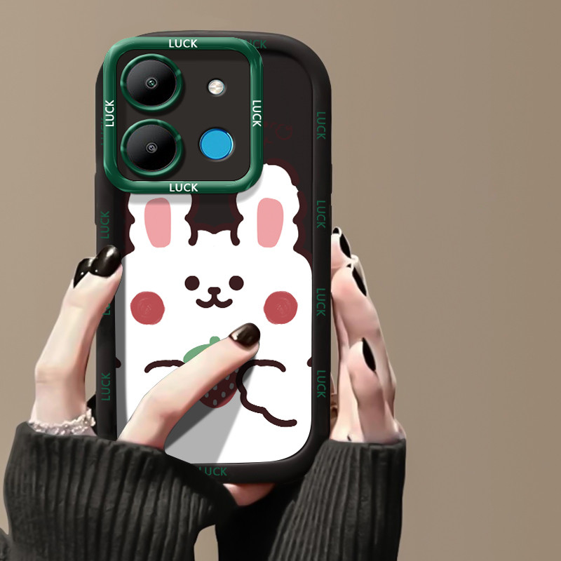 เคสสำหรับ Infinix Smart 7 Tecno POP 7 4G POP 7 Pro 4G เคสโทรศัพท์หมีกระต่ายซิลิโคนกันกระแทก ราคา ถูกที่สุด ดีลบีเคเค แกลเลอรีภาพที่ 4