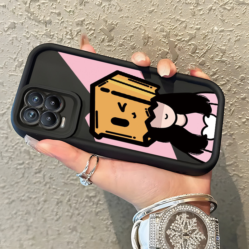 HP MESIN เคสโทรศัพท์สําหรับ Realme 8 4G 8 5G 8 Pro 8s 5G Q3 Q3i V13 5G Narzo 30 5G กรณีสองสีคู่ Soft