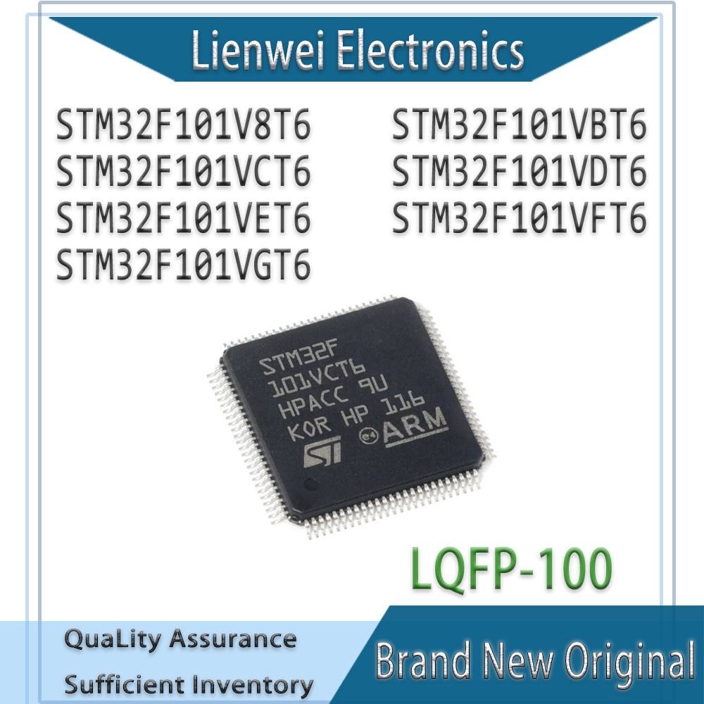 100% ใหม่เดิม STM32F101V8T6 STM32F101VBT6 STM32F101VCT6 STM32F101VDT6 STM32F101VET6 STM32F101VET6 GT