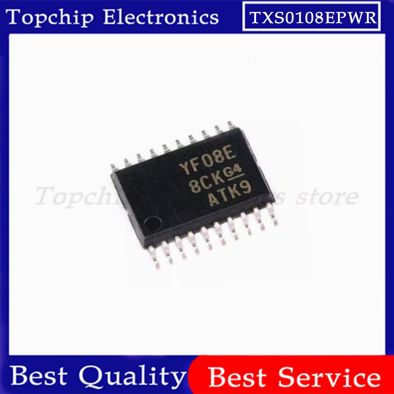 ยี่ห้อใหม่ 10 ชิ้น TXS0108EPWR TXS0108EPW TXS0108E TXS0108 YF08E TSSOP-20