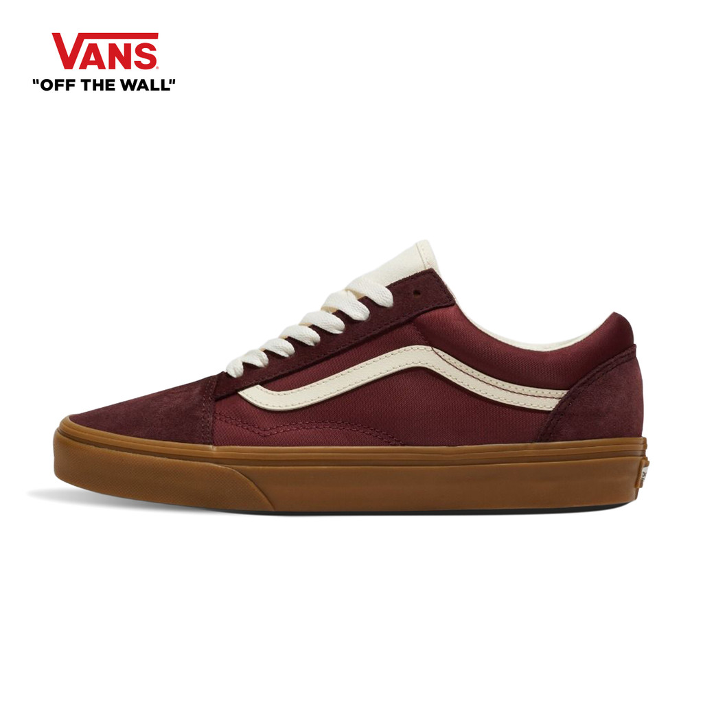 VANS OLD SKOOL - SPORTY BROWN/GUM รองเท้าผ้าใบ แวนส์ ผู้ชาย ผู้หญิง