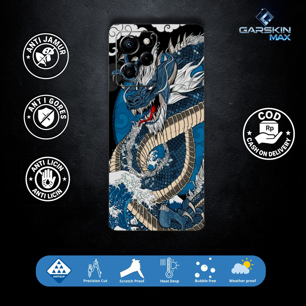 Garskin Skin Poco X5 Pro 5G DRG Fullbody / Backonly | กันรอย | สามารถนํากลับมาใช้ใหม่ได้ | รหัส Eb1
