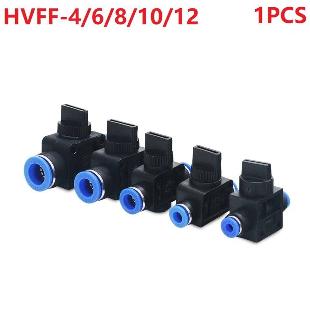 L-HOT1PC HVFF-4/6/8/10/12mmPneumatic Air 2 Way Quick Fitting Push Connector Tube ท่อ