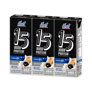 [สินค้าส่งด่วน]ดีน่า นมถั่วเหลืองยูเอชที ไฮโปรตีน สีดำ 230 มล. แพ็ค 3