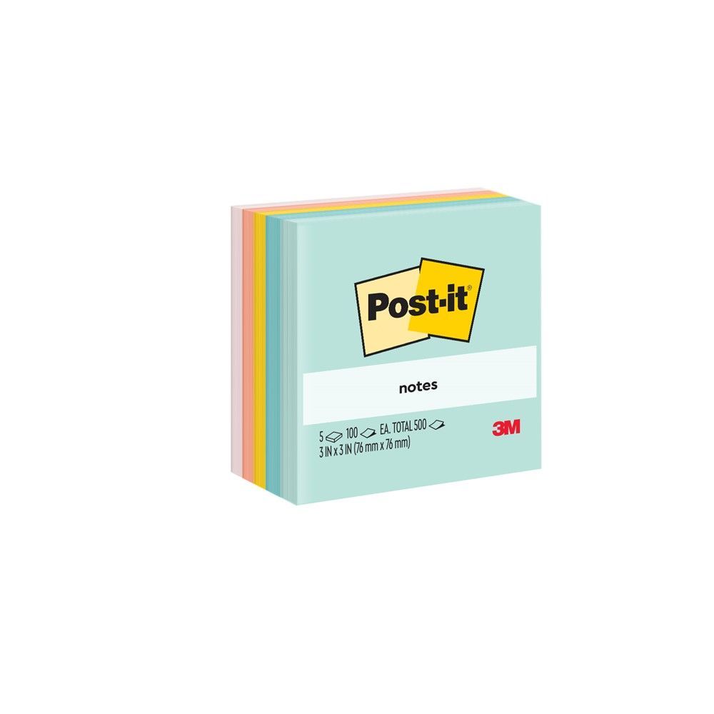 โพสต์อิทโน้ต 654-5AP สีพาสเทล 500 แผ่น (คละแบบ)