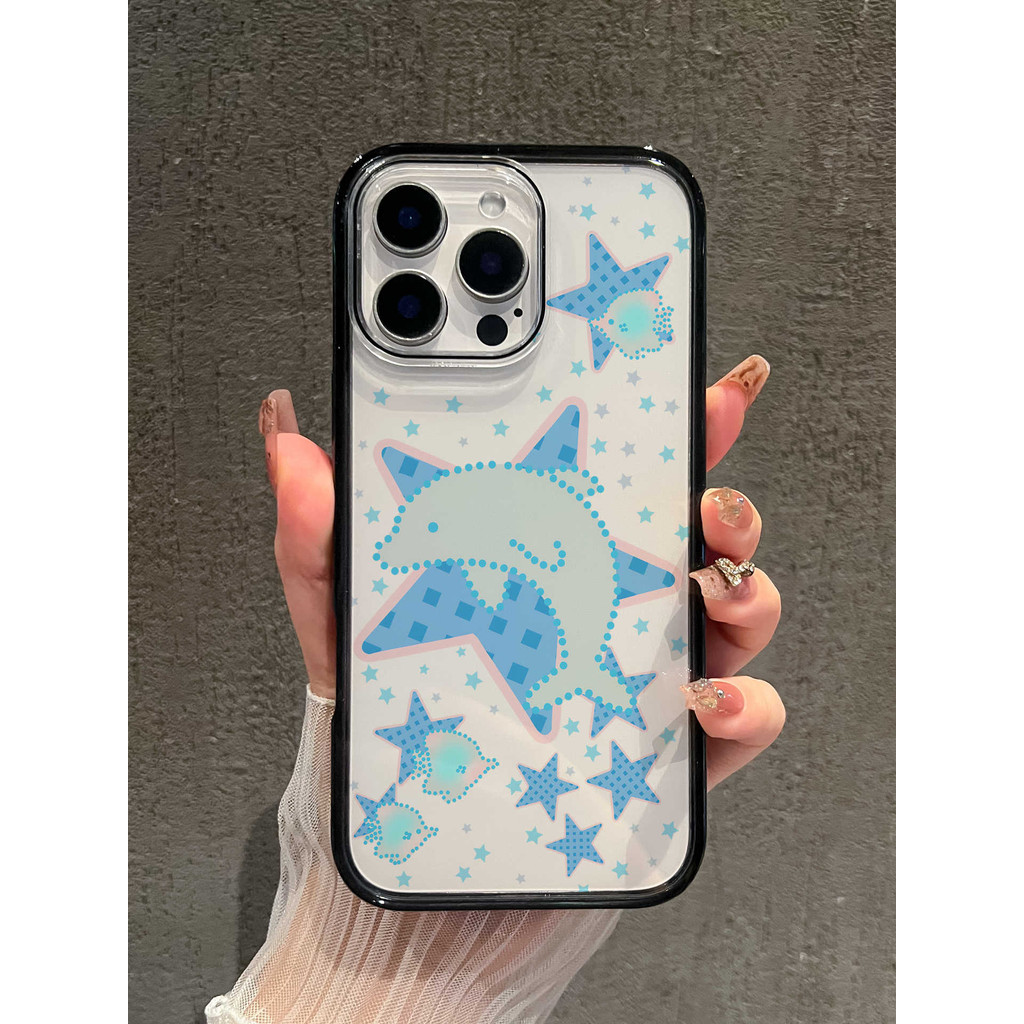 น่ารัก Dolphin ภาพประกอบปลอก Hp Oppo A5X A5I A3X Reno 14F 14 Pro 5G A92 8 Pro 5G A3 Pro 8T 12F 5G A9