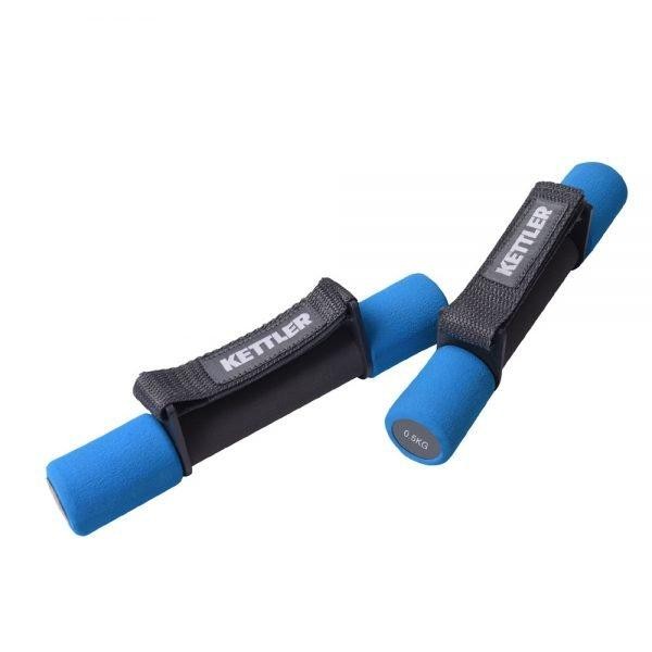 พร้อม 1กก./คู่ KETTLER Aerobic Dumbbells Rubber Barbell Dumbbells
