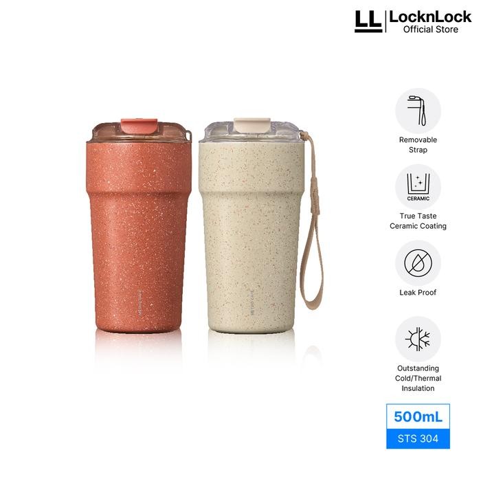 FCR0 New Locknlock Metro Cafe Ceramic Coating Tumbler 500Ml - Lhc4357