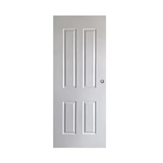 ALUGUARD ประตู UPVC ภายนอก 80x200 ซม. รุ่น S35 สีขาว (เจาะลูกบิด) |BAN|