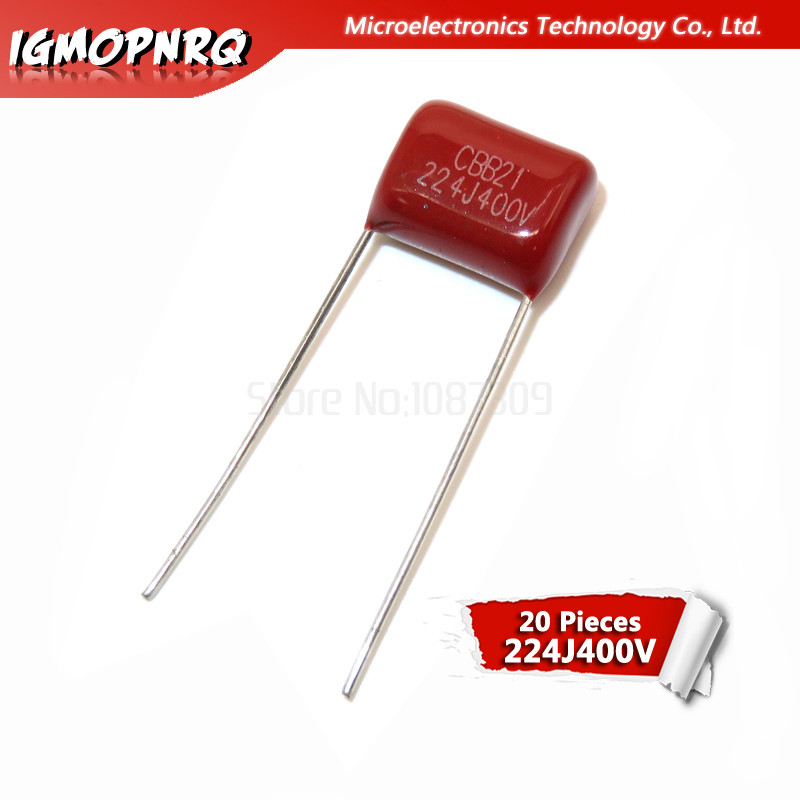 20PCS 400V224J 400V 0.22UF 220NF 400V 224J 224 igmopnrq CBB P10 ตัวเก็บประจุฟิล์มโพรพิลีนใหม่