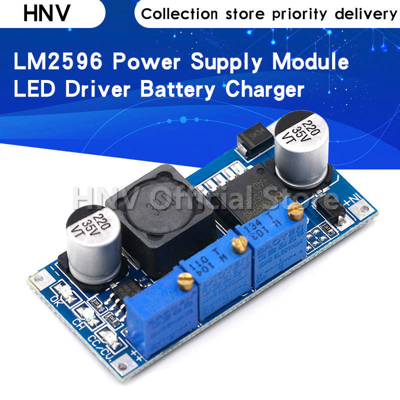 LM2596 DC-DC Step Down CC CV โมดูลจ่ายไฟ LED Driver เครื่องชาร์จแบตเตอรี่ปรับ LM2596S แรงดันไฟฟ้ากระ