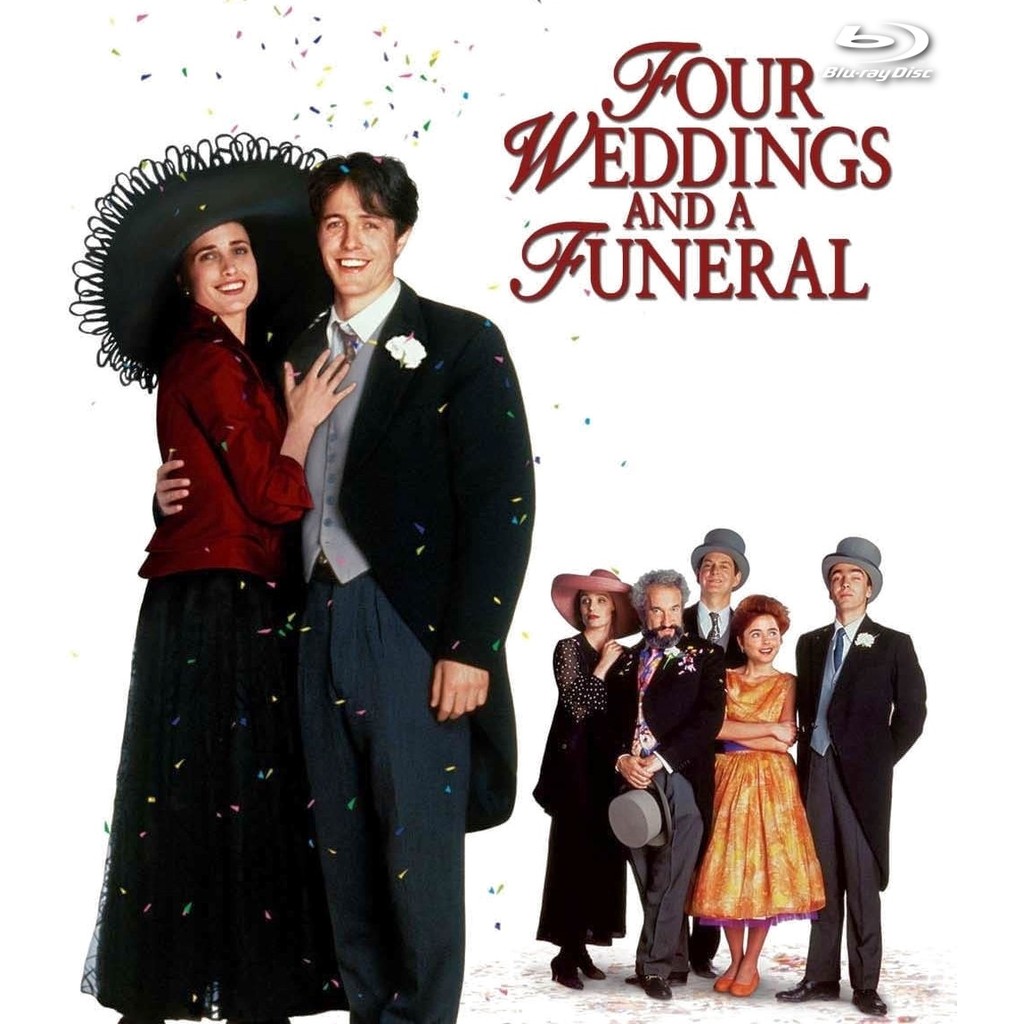 Four Weddings and a Funeral (1994) บลูเรย์ Blu-ray ⭐6.8/10 Hugh Grant