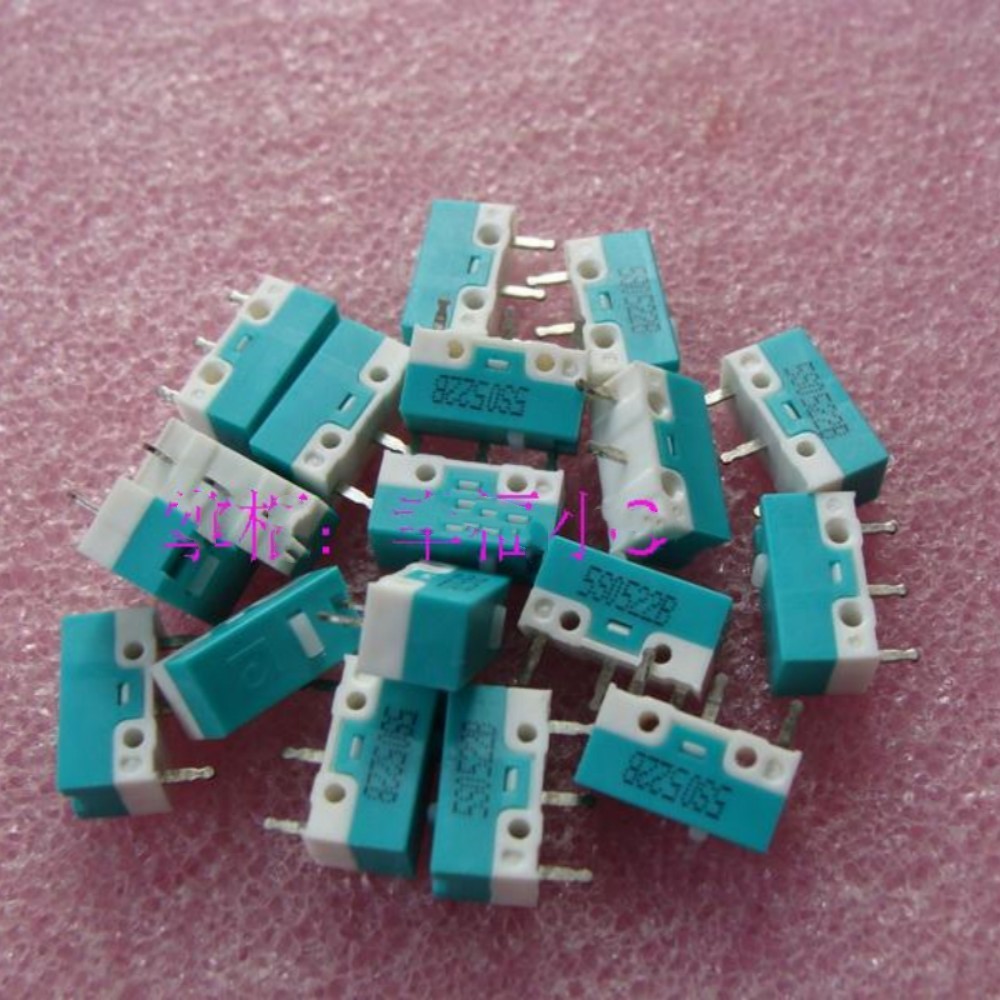 5PCS E Label Mouse Microswitch เหมาะสําหรับ Logitech M705 M215 M310 เมาส์ไร้สาย Microswitch เดิม