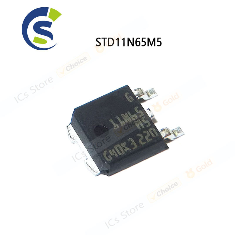 10 ชิ้นใหม่และต้นฉบับ 11N65M5 11N65 TO-252 ชิปเซ็ต STD11N65M5