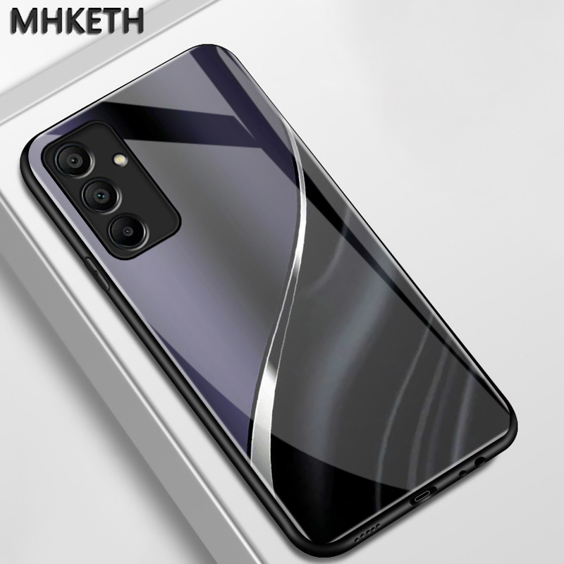 เคสสำหรับ Samsung A15 4G A15 5G A16 5G A13 5G A24 A54 A55 A34 A35 5G A13 Lite A14 5G เคสโทรศัพท์แก้วที่ออกแบบเล็กน้อย