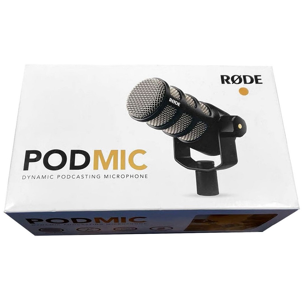 RODE PodMic Dynamic Podcasting Microphone (Black) - 3-pin XLR