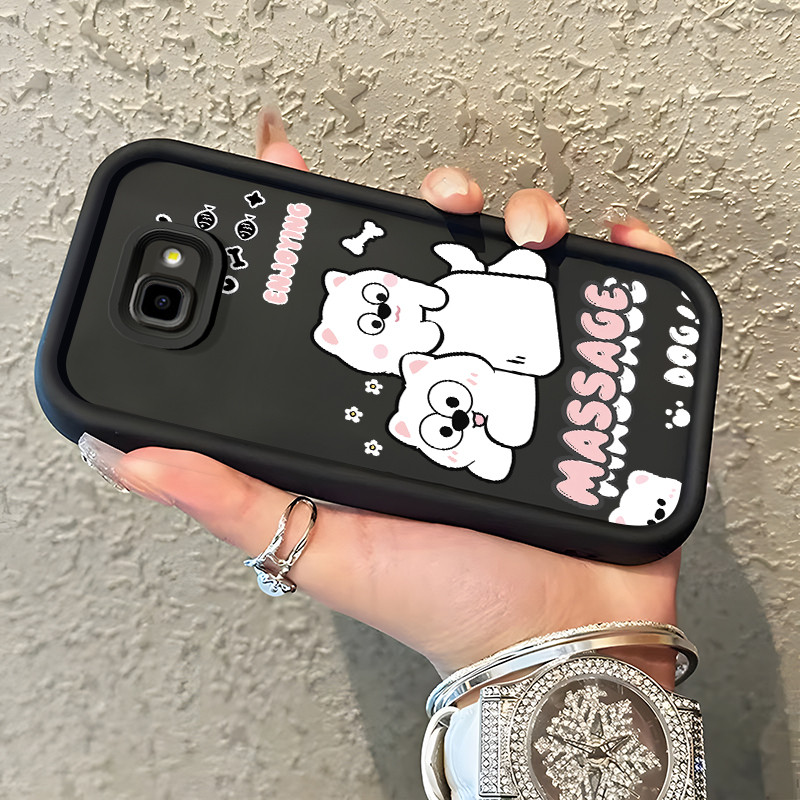 MATA Samsung Galaxy J4 Plus 2018 J6 Plus 2018 J4 Prime J6 Prime J2 Prime J2 Ace Case Cat and dog Cas