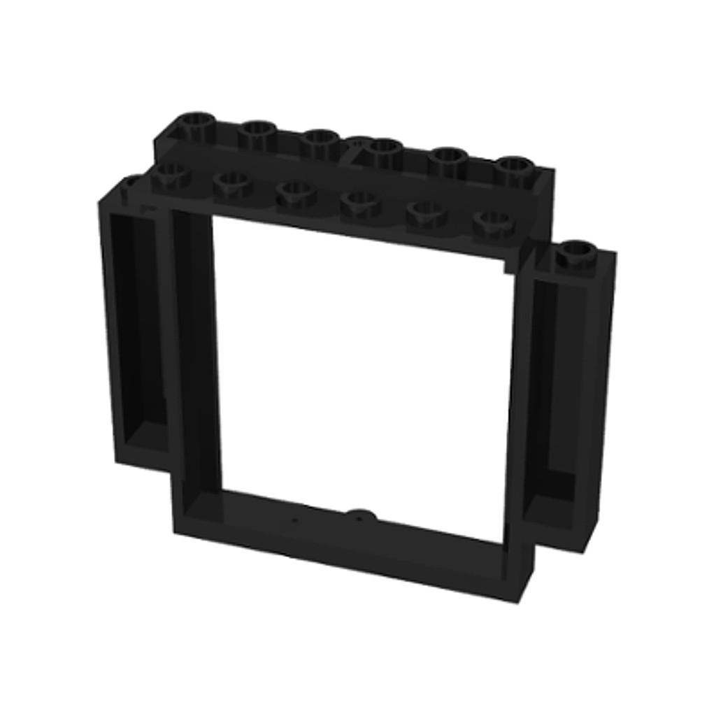 Brick2cube Part - Door, Frame 2 x 8 x 6 Swivel with Bottom Notches - 30101