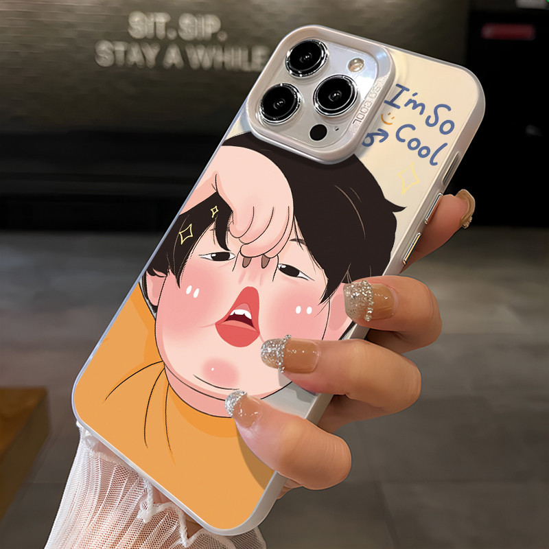 MHKETH เคสสำหรับ OPPO Reno 5 4G Reno 5 5G Reno 5K Reno 6 4G Find X3 Lite เคสโทรศัพท์ผิวเกล็ดน้ำแข็งสไตล์คู่รักตลก - รูปที่ 5