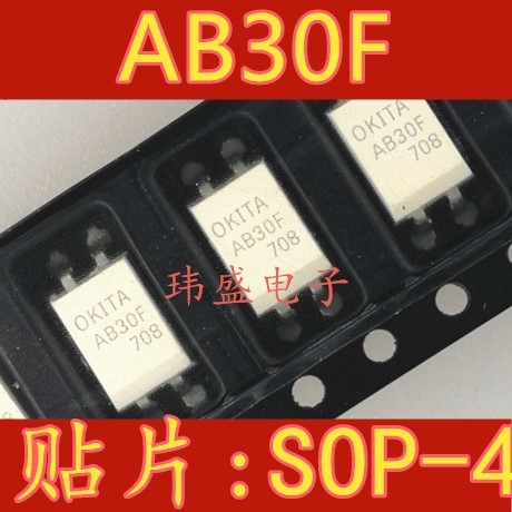 3PCS ยี่ห้อใหม่ AB30F Optocoupler Solid State Relay AB30 AB30F SOP SOP4