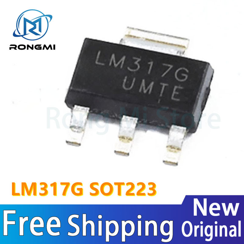 10-100PCS LM317G SOT223 LM317K LM317 SOT-223 317 SOT SMD ใหม่และต้นฉบับชิป IC ขายส่ง