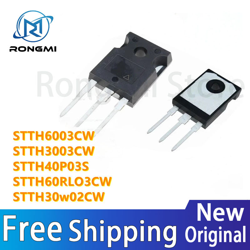 5 ชิ้น/ล็อตใหม่ STTH6003CW TO-247 STTH6003 300V 60A STTH3003CW STTH3003 STTH60P03SW STTH60P03 STTH40