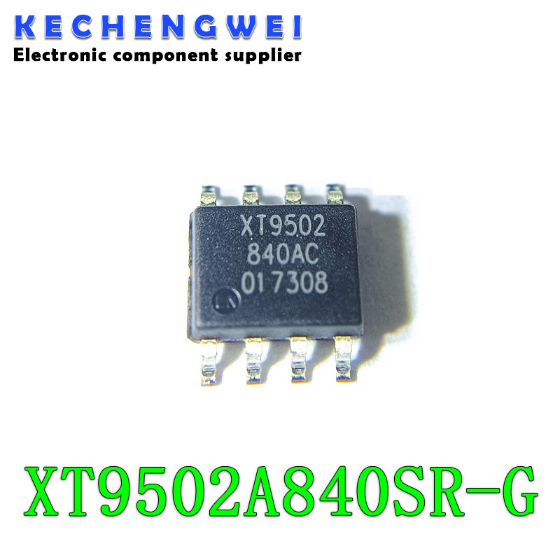 5 ชิ้น/ล็อต Original XT9502 XT9502A840SR-G XT9502A840 ชาร์จสําหรับแบตเตอรี่ลิเธียม 2 ก้อน SOP-8 ซ่อม