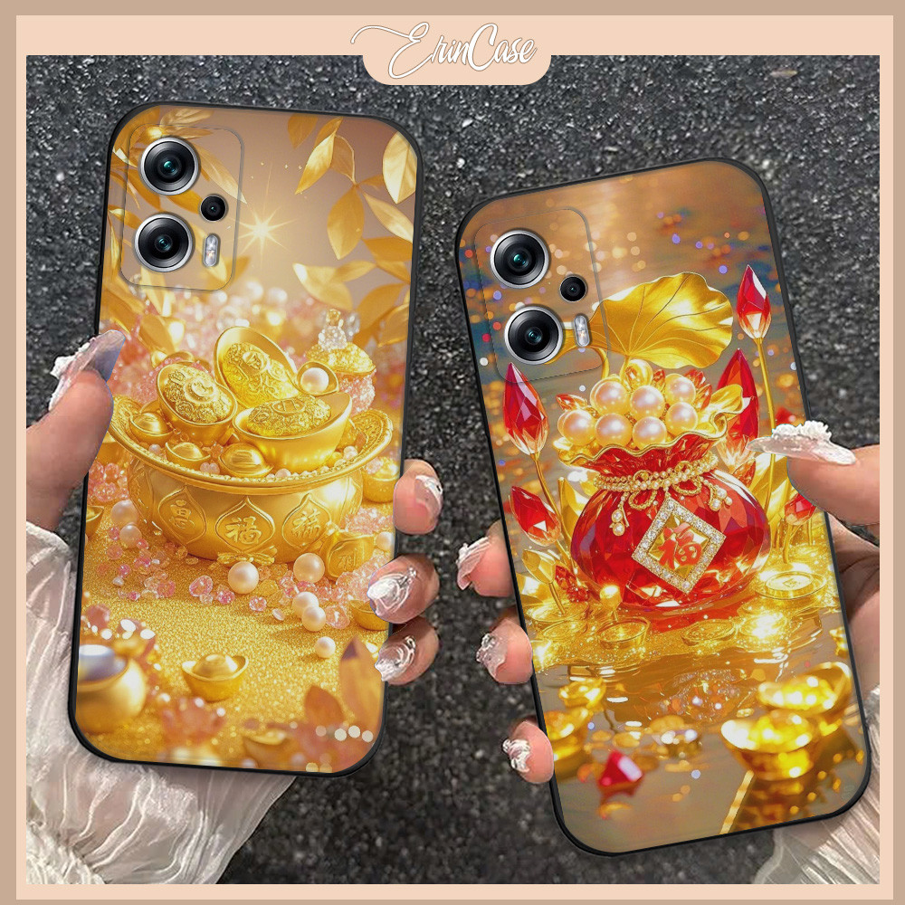 เคส Xiaomi Poco X4 GT / X4 Pro ลายกระเป๋านําโชค โชคลาภ