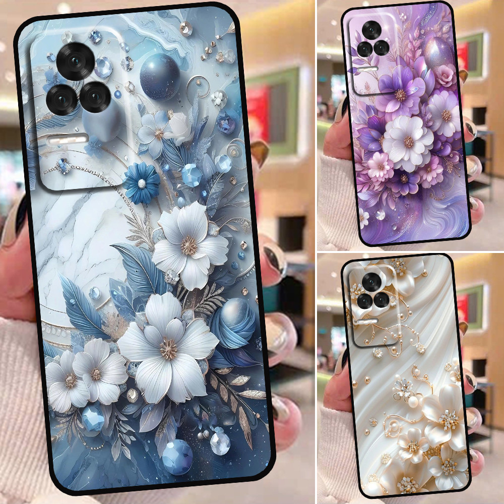 เคส Xiaomi Redmi K50 / K50 Gaming / K50 Ultra พิมพ์ลายดอกไม้หรูหรา