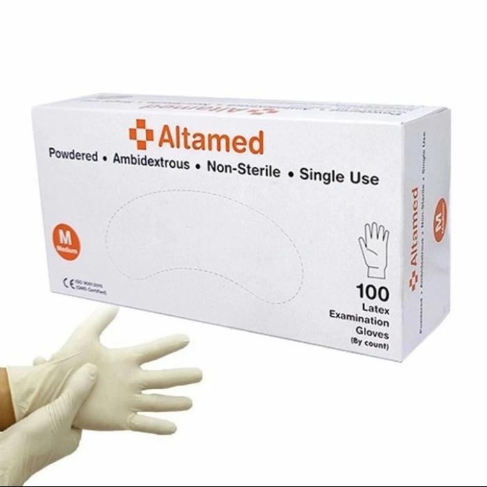 GGYc- Gloves Altamed Latex Powder Medical Gloves