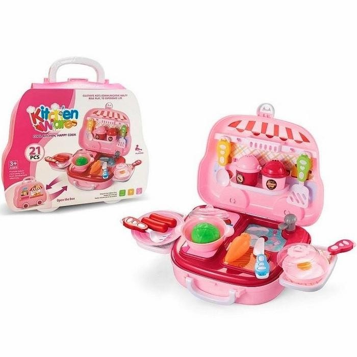 COOKING SUITCASE TOY KITCHEN WARE GIRLS TOY CODE 945