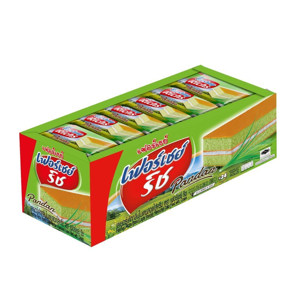 [สินค้าส่งด่วน] เฟอร์เซย์ริชกลิ่นใบเตยไส้ครีม 15 ก P24