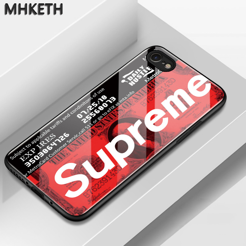 เคสสำหรับ iPhone 6 Plus 6s Plus 7 Plus 8 Plus X Xs Max Xr เคสกระแสน้ำกระจกแบรนด์เคสโทรศัพท์กันแดดป้องกันปลอก