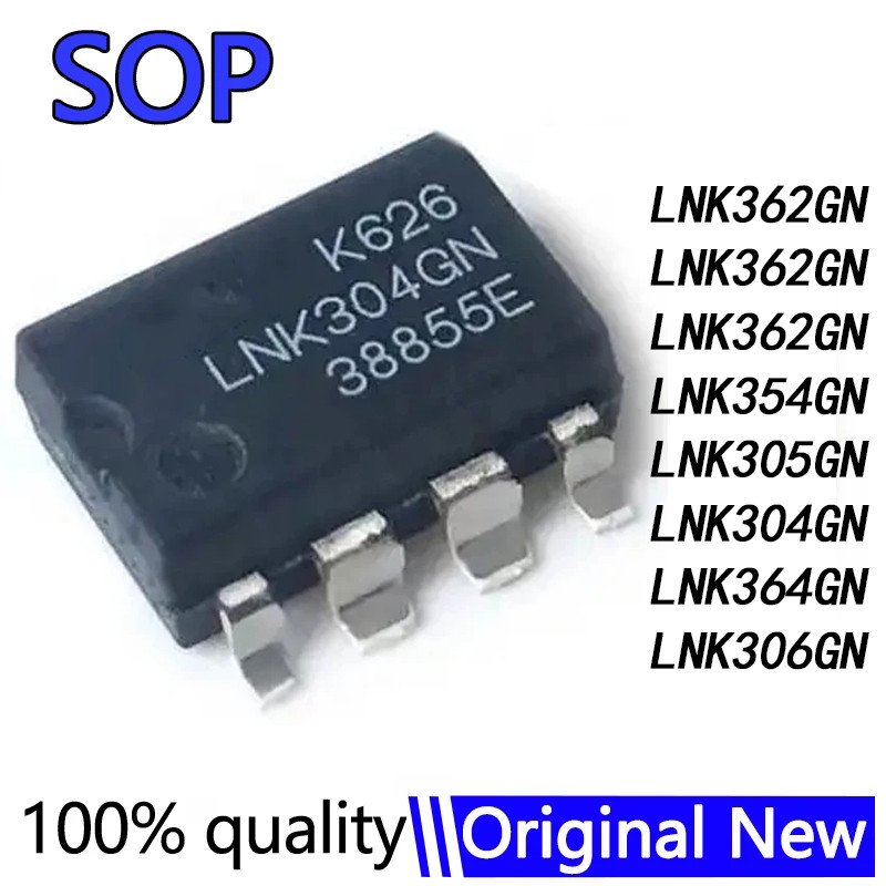 10 ชิ้น/ล็อต LNK306GN LNK306 LNK364GN LNK304GN LNK305GN SOP-7 LNK305 LNK306 LNK304 LNK364 SMD LNK363