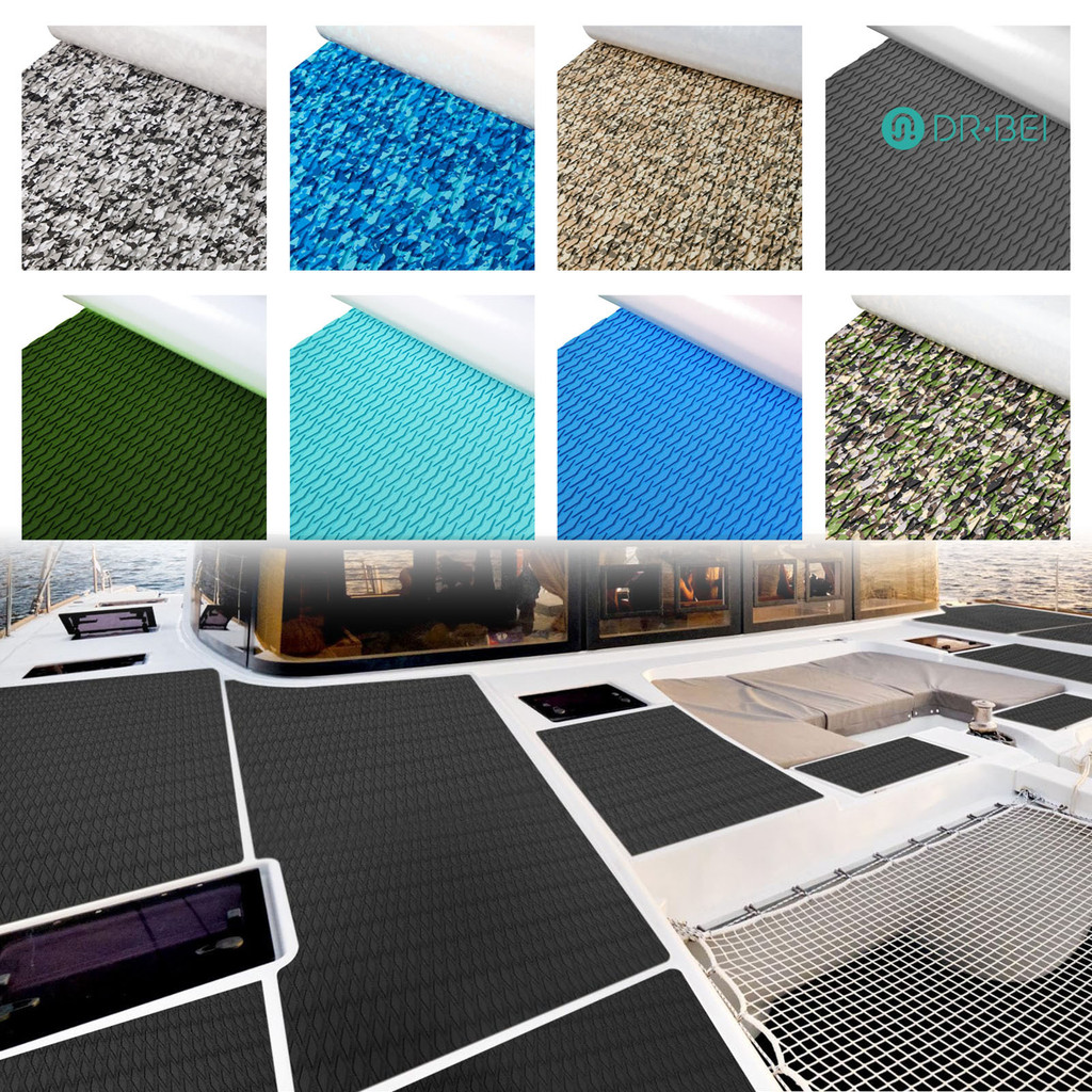 โฟมพื้นเรือ Dr.Bei Eva ขนาด 95"/47"x12" สำหรับ SUP และการพายKayak, Surfing, Golf Cart - ไม่ลื่นและสา