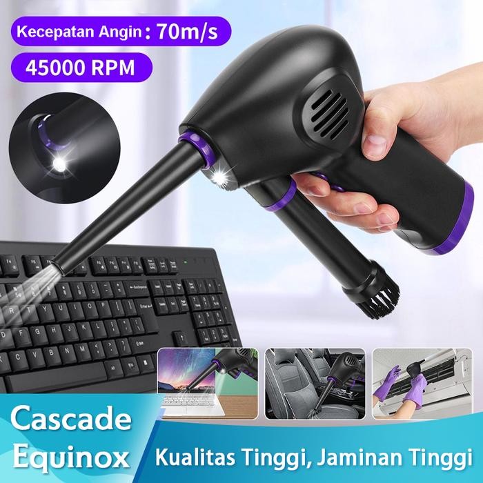 HANDHELD WIRELESS AIR DUSTER BLOWER สําหรับ CLEANING PC LAPTOP รถรหัส 396