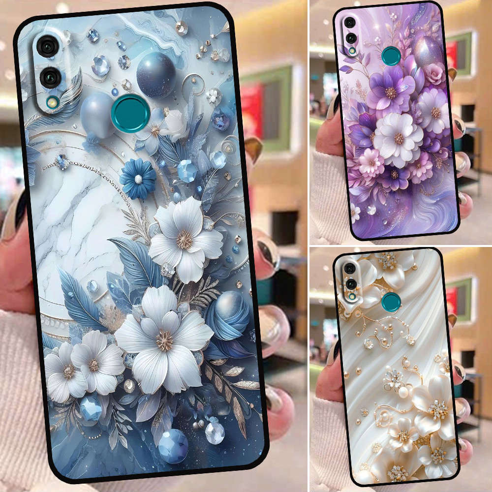 เคส Huawei Y9 2019 / Y9 Prime 2019 พิมพ์ลายดอกไม้สุดหรู